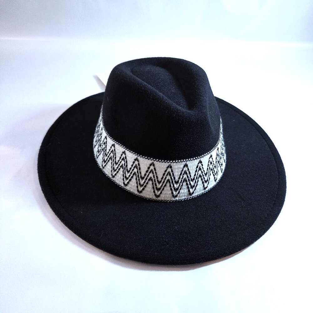 NWT Black Felt Fedora Hat